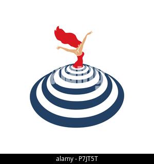 Dance icon concept. Stock Vector