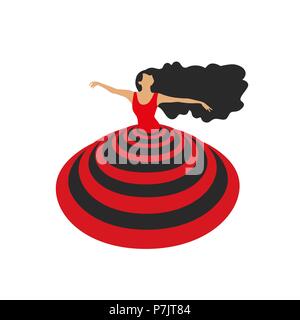 Dance icon concept. Stock Vector