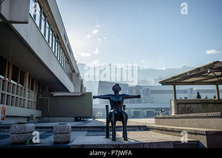 Contemporary sculpture, Sarajevo, Bosnia and Herzegovina Stock Photo