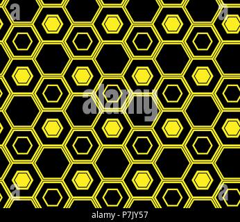 Seamless repeating background from hexagons Stock Vector