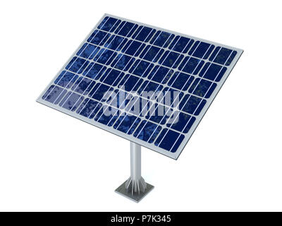 Solar panel isolated on white background Stock Photo