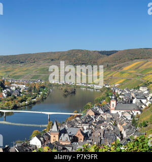 Zell an der Mosel, Rhineland-Palatinate, Germany Stock Photo