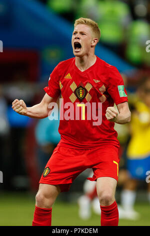 Kazan, Russia. 6th July 2018. Kevin De Bruyne of Belgium