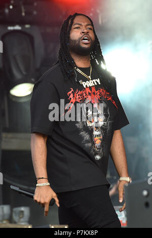 PARTYNEXTDOOR performing on the first day of the Wireless Festival