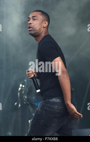 Wiley performing on the first day of the Wireless Festival, in Finsbury Park, north London. PRESS ASSOCIATION Photo. Picture date: Friday July 6th, 2018 Stock Photo