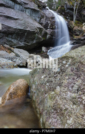 Bridal Veil Falls On Coppermine Brook In Franconia New Hampshire During The Spring Months This Waterfall Looks Great During The Spring Snowmelt And Stock Photo Alamy