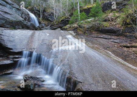 Bridal Veil Falls On Coppermine Brook In Franconia New Hampshire During The Spring Months This Waterfall Looks Great During The Spring Snowmelt And Stock Photo Alamy