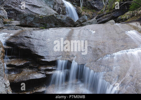 Bridal Veil Falls On Coppermine Brook In Franconia New Hampshire During The Spring Months Stock Photo Alamy