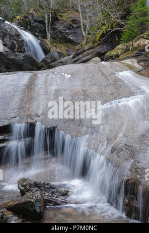 Bridal Veil Falls On Coppermine Brook In Franconia New Hampshire During The Spring Months This Waterfall Looks Great During The Spring Snowmelt And Stock Photo Alamy