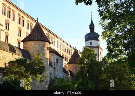 Germany, Bavaria, Upper Franconia Region, Würzburg, Marienberg Fortress Stock Photo