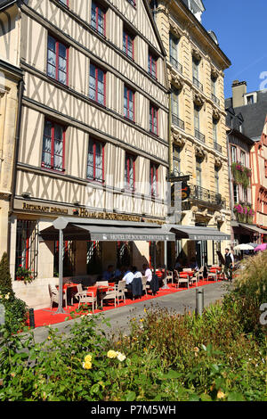 France, Seine Maritime, Rouen, Place de la Pucelle as a tribute to Joan of Arc burnt alive in the city Stock Photo