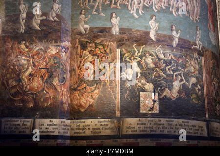 France, Tarn, Albi, the episcopal city, listed as World Heritage by UNESCO, the Last Judgement Stock Photo