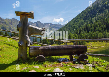 Austria, Styria, Schladming, Obertal, Duisitzkarsee, mountain lake, Schladminger Tauern, well, Stock Photo