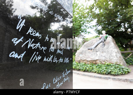 Oscar Wilde memorial Statue, Dublin, ireland Stock Photo