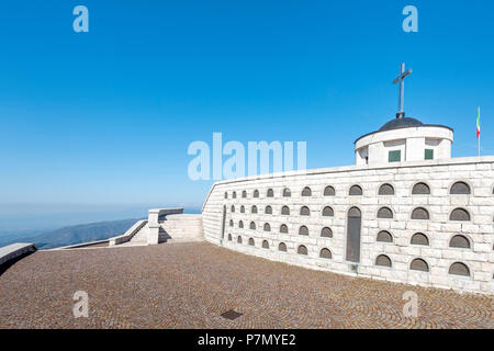 Monte Grappa, province of Vicenza, Veneto, Italy, Europe, The world war I ossuary Stock Photo