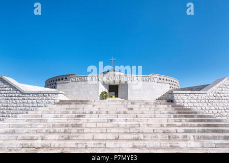 Monte Grappa, province of Vicenza, Veneto, Italy, Europe, The world war I ossuary Stock Photo