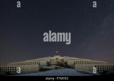 Monte Grappa, province of Vicenza, Veneto, Italy, Europe, The world war I ossuary Stock Photo