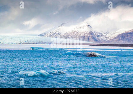 Jokulsarlon lagoon, Southern Iceland Stock Photo