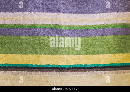 Colorful Mat Seamless Texture,Carpet With Striped Repeated Vertical Pattern Background. Stock Photo