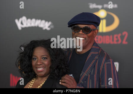 'Incredibles 2' Premiere - Arrivals  Featuring: LaTanya Richardson, Samuel L. Jackson Where: Hollywood, California, United States When: 05 Jun 2018 Credit: Tony Forte/WENN Stock Photo