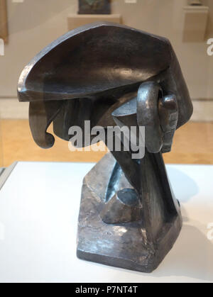 N/A. N/A 370 The Horse by Raymond Duchamp-Villon (1876-1918), 1914, cast in the 1950s, lead, view 2 - Chazen Museum of Art - DSC01893 Stock Photo