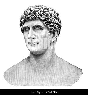 Marcus Antonius (83 BC - 30 BC) Roman politician and general,   1899 Stock Photo