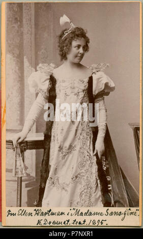 Ellen Hartman i titelrollen i Madame Sans-Gêne, Kungliga Dramatiska teatern 1895 144 Ellen Hartman, rollporträtt - SMV - H3 196 Stock Photo
