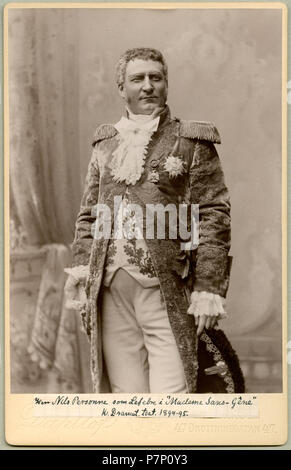 Nils Personne som Lefebvre i Madame Sans-Gêne, Kungliga Dramatiska teatern 1895 288 Nils Personne, rollporträtt - SMV - H6 202 Stock Photo
