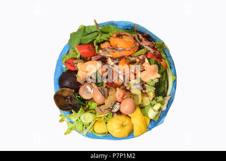 compost on white bacground Stock Photo