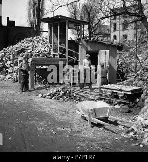 Post-war period, around 1950, Freiburg, Germany Stock Photo