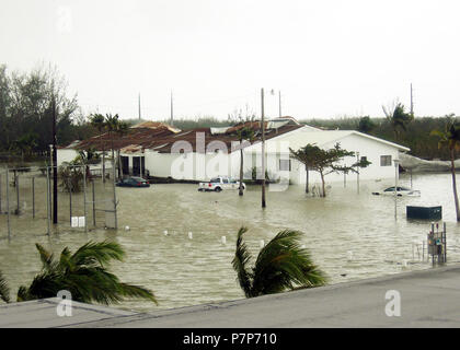 Hurricane Relief-25. The US Navy (USN) Naval Air Station (NAS) Key West, Florida (FL) flooded after being hit by Category 3 Hurricane Wilma. Stock Photo