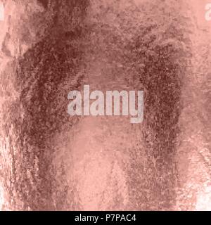 Stock vector illustration shiny, sparkly copper leaf. Metal foil texture Isolated on gray background. EPS10 Stock Vector