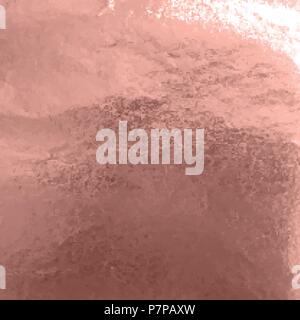 Stock vector illustration shiny, sparkly copper leaf. Metal foil texture Isolated on gray background. EPS10 Stock Vector