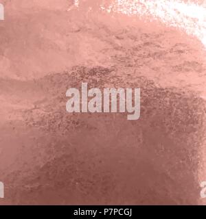 Stock vector illustration shiny, sparkly copper leaf. Metal foil texture Isolated on gray background Stock Vector