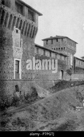 Italiano: Castello Sforzesco (Galliate), fronte a nord . before 1937 158 Fig 124, castello di galliate, fronte a nord, p209, foto nigra, nigra il novarese Stock Photo