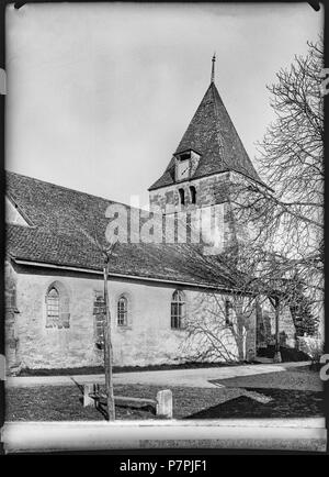 69 CH-NB - Commugny, Église Saint-Christophe, vue partielle - Collection Max van Berchem - EAD-7212 Stock Photo