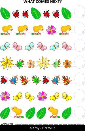 Educational logic game training sequential pattern recognition skills ...