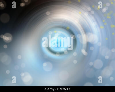 conceptual background image of defocused abstract lights and spiral vortex Stock Photo