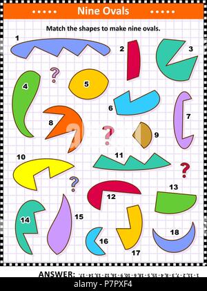 IQ training visual puzzle or picture riddle: Try to find the right ...