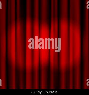 Red curtains to theater stage. Mesh.EPS10.This file contains transparency. Stock Vector