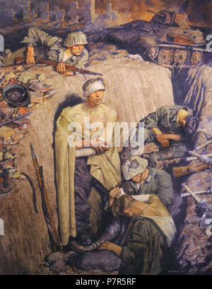 English: Memory of Stalingrad, painted by Franz Eichhorst. 1943 143 Eichhorst, F - Erinnerung an Stalingrad, 1943 Stock Photo