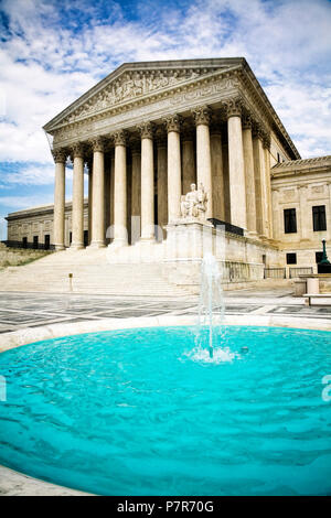 The United States Supreme Court building,  Washington DC. Stock Photo