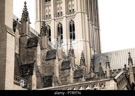 The Washington National Cathedral in Washington, DC. Stock Photo