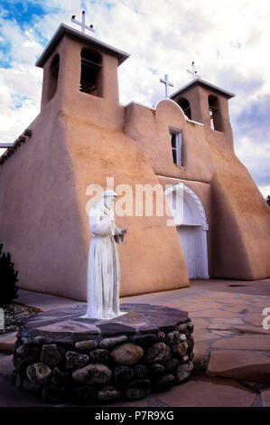 Saint Francis of Assisi Church, Rancho de Taos, New Mexico Stock Photo