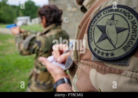 Weapons, military guns, Chambaran military camp, Isère, France Stock Photo  - Alamy