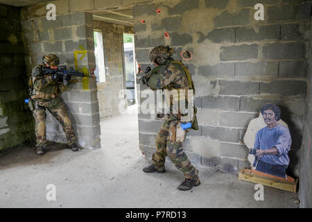 Weapons, military guns, Chambaran military camp, Isère, France Stock Photo  - Alamy