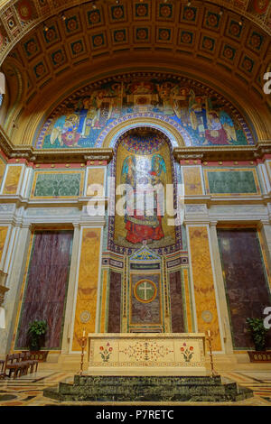 English: Cathedral of St. Matthew the Apostle - 1725 Rhode Island Ave NW, Washington, DC, USA. Principal architect: Christopher Grant LaFarge (1862-1938). Principal artist for mosaics and murals: Edwin H. Blashfield (1848-1936). 2 February 2017, 09:53:25 63 Cathedral of St. Matthew the Apostle - Washington, DC - DSC07724 Stock Photo