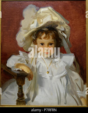 English: Exhibit in the Dallas Museum of Art, Dallas, Texas, USA. 7 May 2017, 16:18:13 135 Dorothy by John Singer Sargeant, 1900, oil on canvas - Dallas Museum of Art - DSC04848 Stock Photo