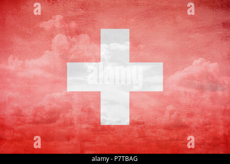 Switzerland flag illustration Stock Photo