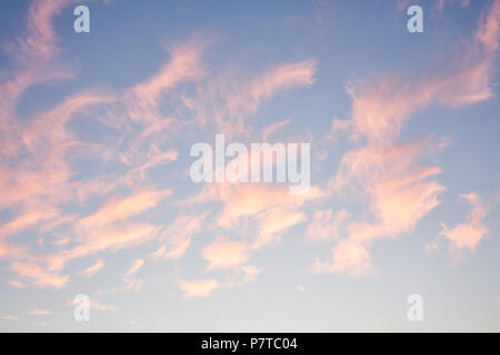 Early morning clouds. Stock Photo